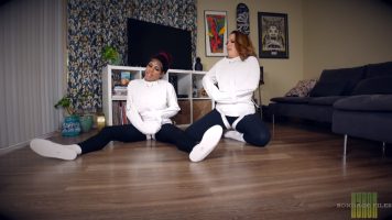 Carmen Valentina & Bella Madisyn – Straitjacket Escape Challenge (Nyxons Bondage Files)