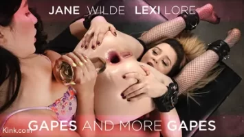 Gapes And More Gapes: Jane Wilde And Lexi Lore (Everything Butt)