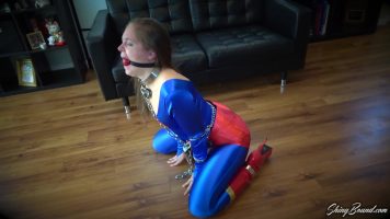 Supergirl Rachel Adams Is All Chained Up and Ready to Serve