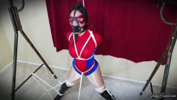 Tiara – Spidergirl Tied in The Rack