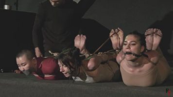 Xena, Kate Anima, Madoka – Hogtie Session with Three Submissive Girls and Different Gags