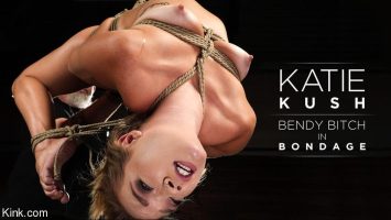 Katie Kush: Bendy Bitch In Bondage (Hogtied)
