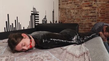 Stacy – Secret Agent’s Nightmare: Foot Licking in Tight Pvc Mummification (Russian Girls in Fetish)