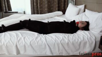 Mia Hope – Helplessly Trapped in a Black Bondage Sleepsack (Fetishpros)