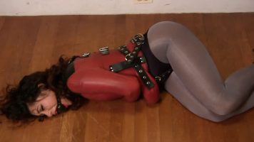 Enchantress Sahrye – Ballgagged in a Leather Straitjacket