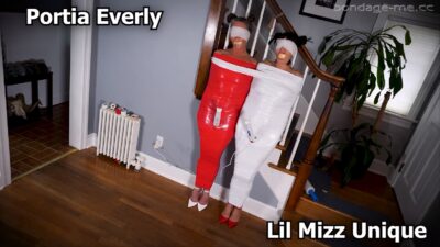 Portia Everly & Lil Mizz Unique – Two Damsels Mummified and Cumming