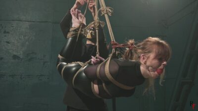 Krelly – First Bondage Experience and Suspension Hogtie for a Girl Next Door