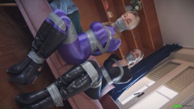 Alba Zevon & Pamela – Spy Trap – Ambushed, Stuffed & Tape Hogtied Helplessness