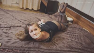 Patty – I’m Tied up with Tape and Struggling with Socks in my Mouth