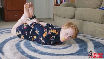 Izzabella Robbins – Threatening Gang Boss Got Her Bound, Gagged and Toe Tied!
